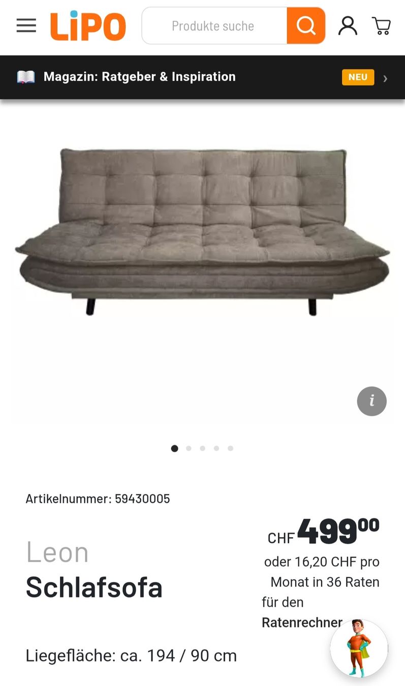 Sofas: Schlafsofa – Gebraucht aus Uerikon von fra_mn82 3