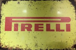 Blechschild Metallschild Pirelli Sommerreifen Winterreifen