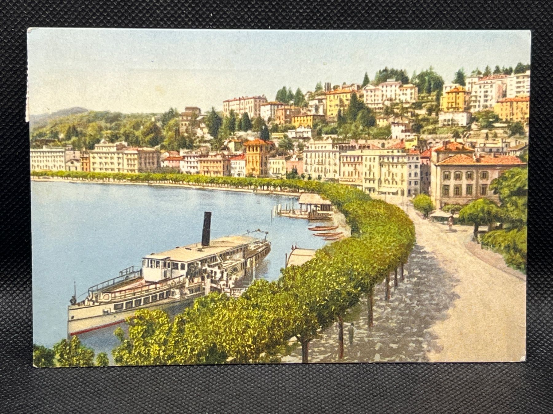 Ansichtskarten: Lugano Riva Vincenzo Vela e Collina – Gebraucht aus Widnau von Brusi9