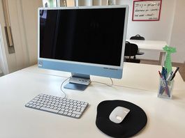 iMac bleu (24 pouces, M1, 2021) à vendre d'occasion