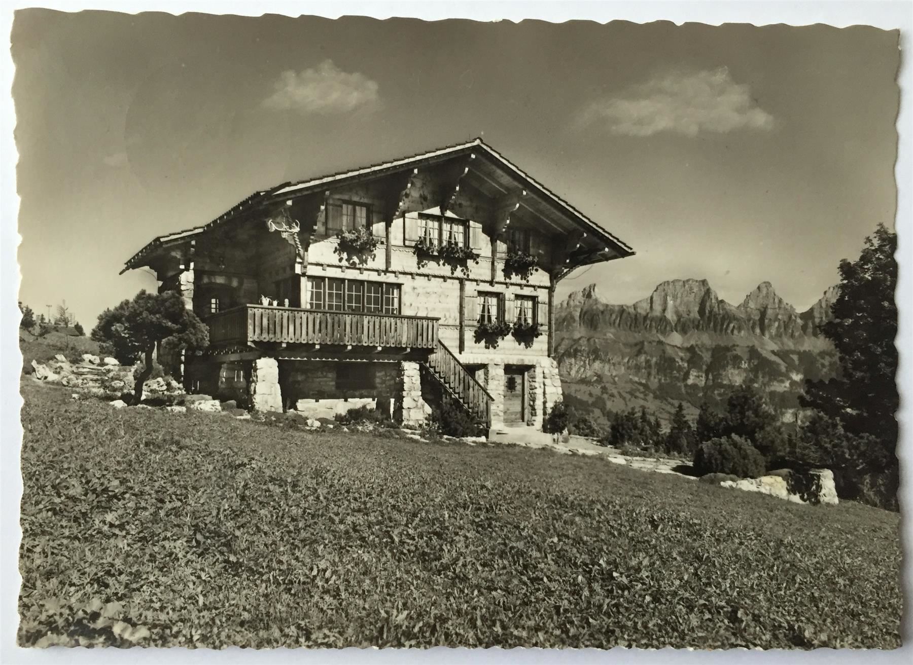 Cartoline postali: FLUMSERBERG Chalet Tannenboden – Usato da Jona venduto da philajona
