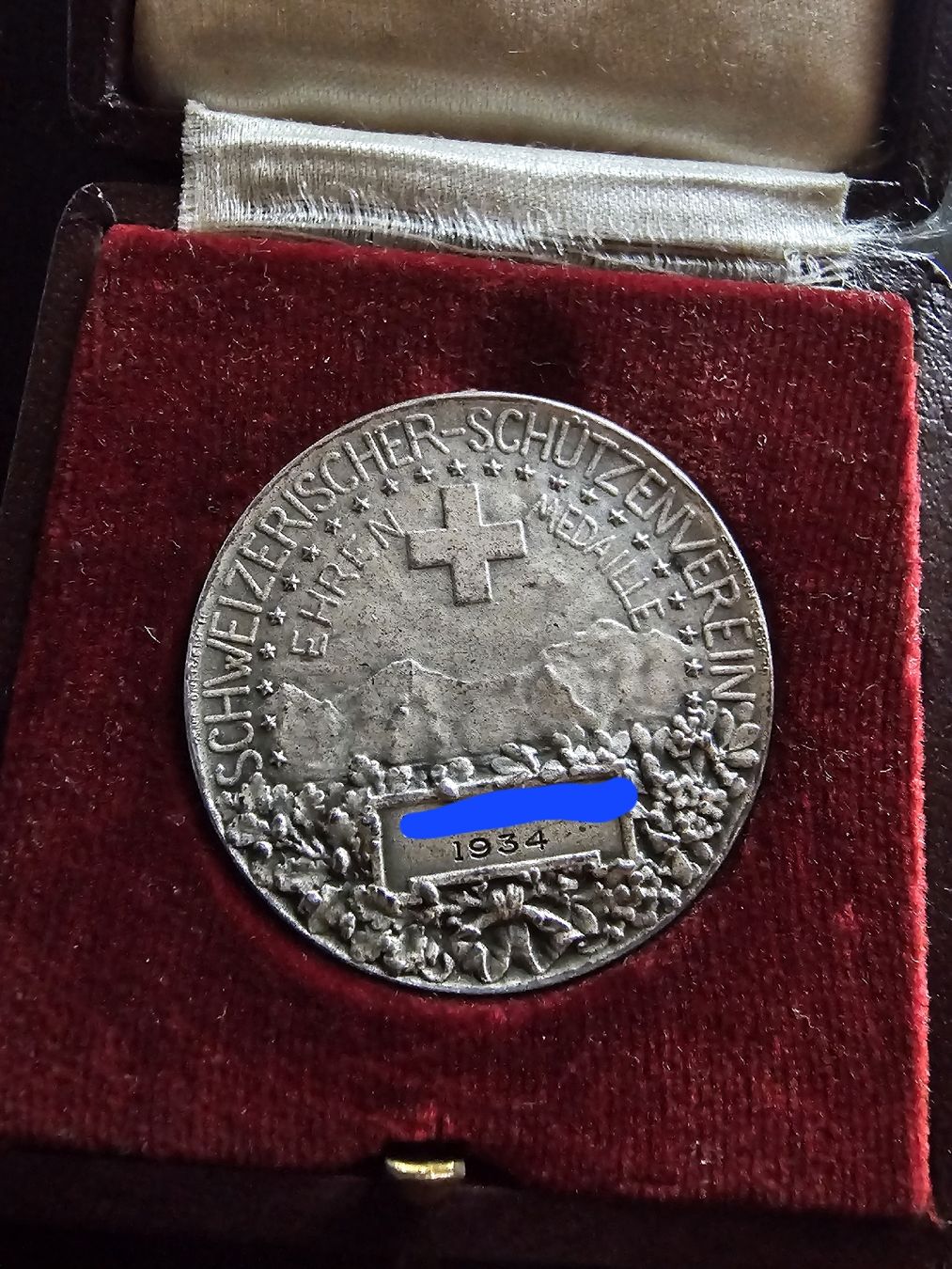 Medaglie: Schweizerischer Schützenverein 1934 – Nuovo e nell'imballaggio originale da la neuveville venduto da houeka 2