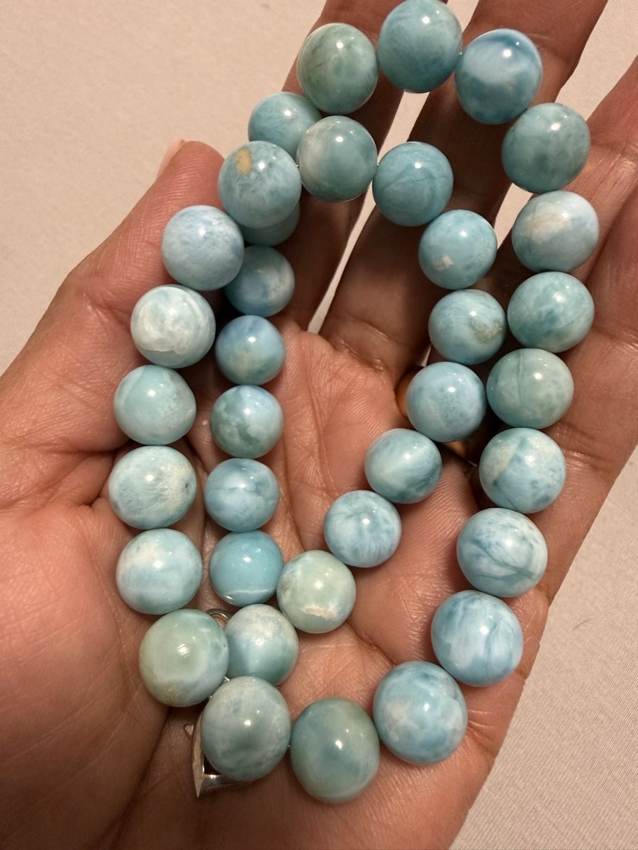 Ketten: Larimar Collier   – Gebraucht aus Oberhof von RealStone 2