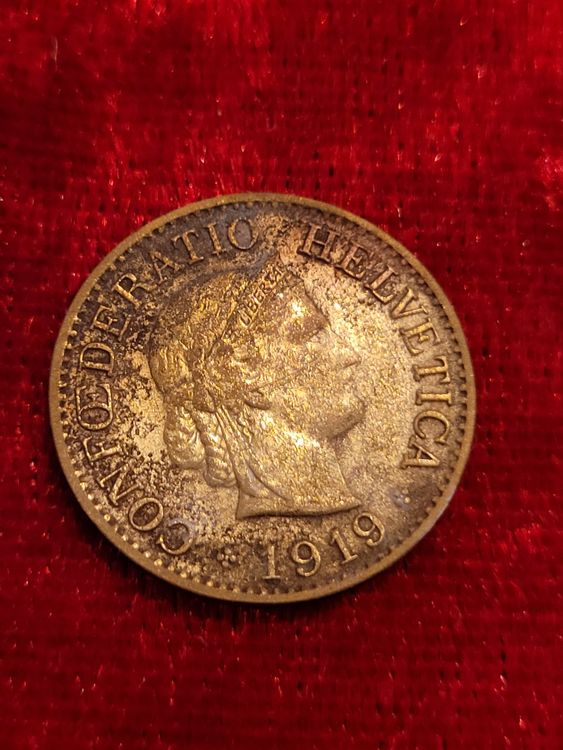 10 Rappen 1919 messing 1
