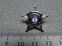 PIN PINS POLIZEI POLICE POLIZIA USA Sheriff Stern Abzeichen
