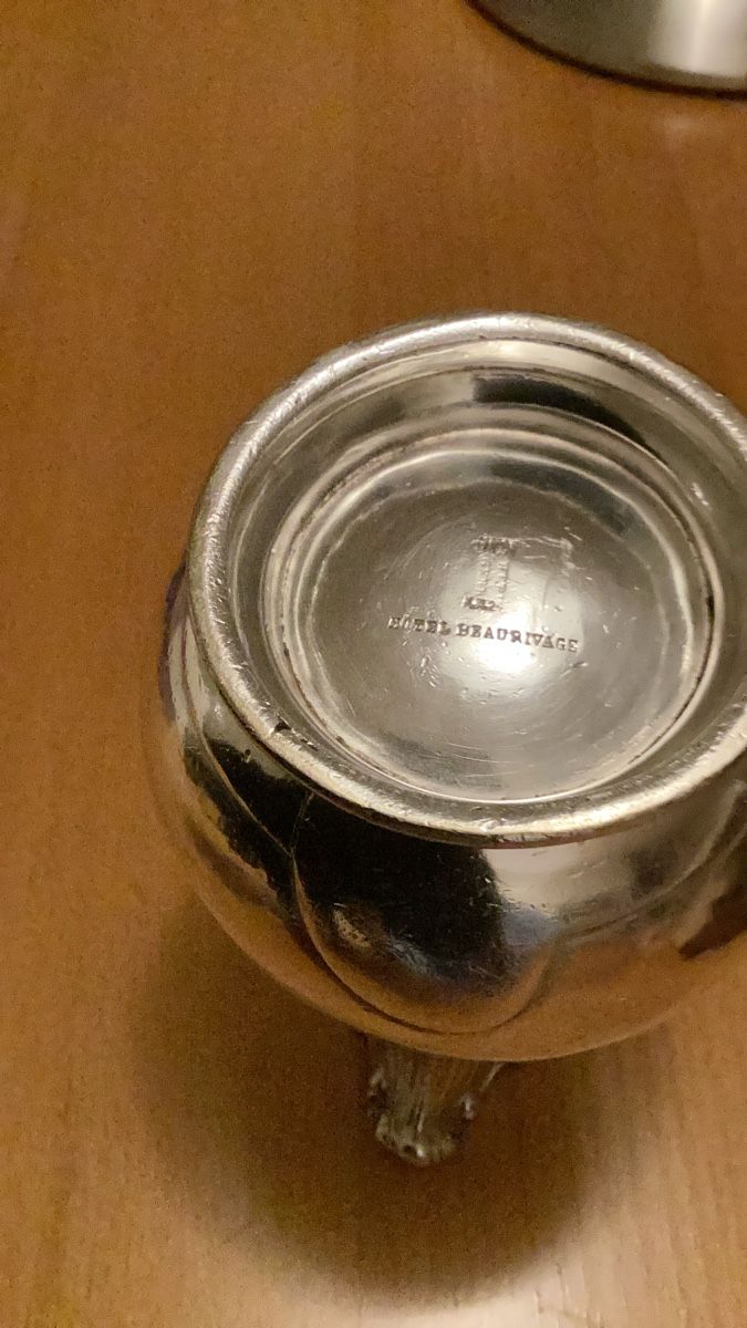 Karaffen: Gebr. Hepp Milchkännchen Hotel Silber versilbert c.1924 – Gebraucht aus Nunningen von Vintage59 1