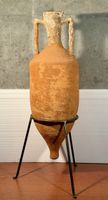 ancient Roman style terracotta wine transport amphora