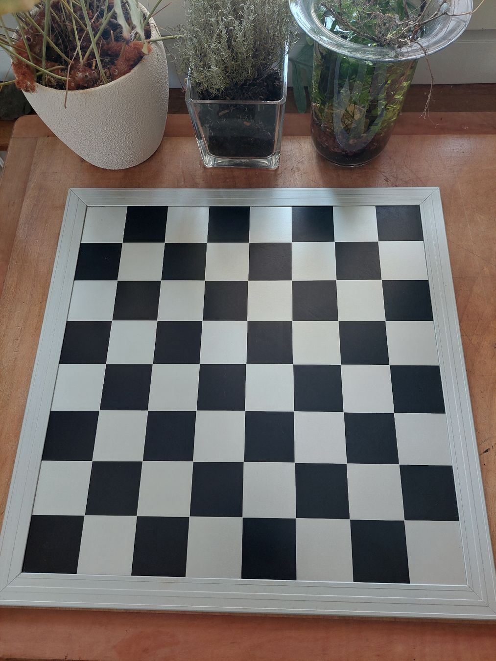 Giochi: Schachbrett 2: Aluminium,  50x50 cm – Usato da wabern venduto da Torrubirubi 1