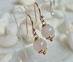Ohrhänger Ohrschmuck Jade gold NEU