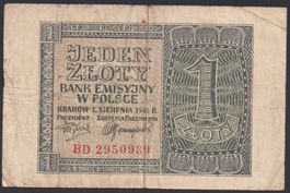 Polen 1 Zloty 1941