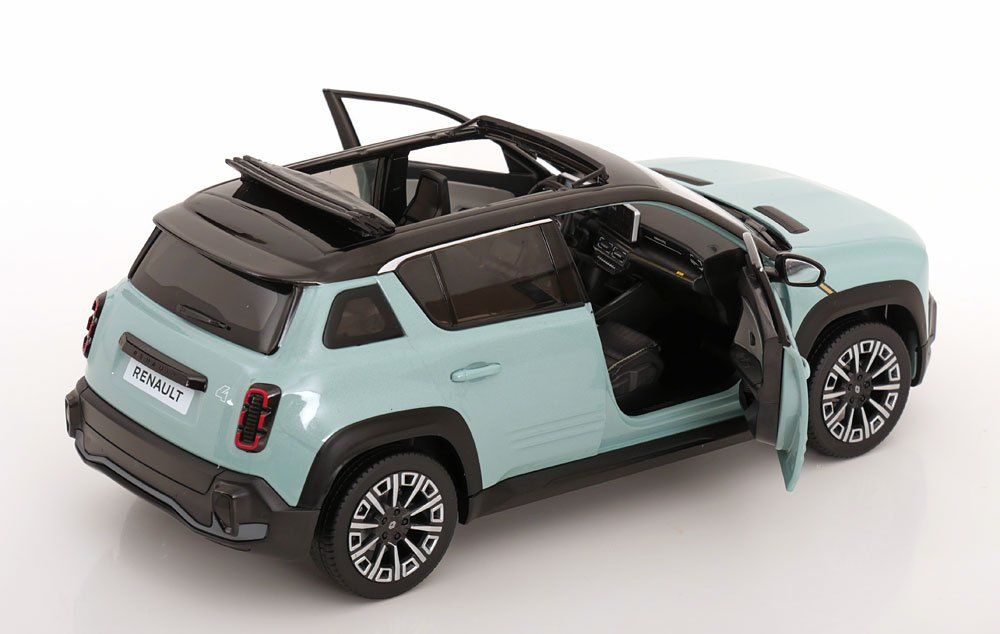 Renault Modellini d'auto: Renault 4 E-Tech seit 2025 hellgrün / schwarz mit Faltdach – Nuovo e nell'imballaggio originale da Gerlafingen venduto da espero88 6