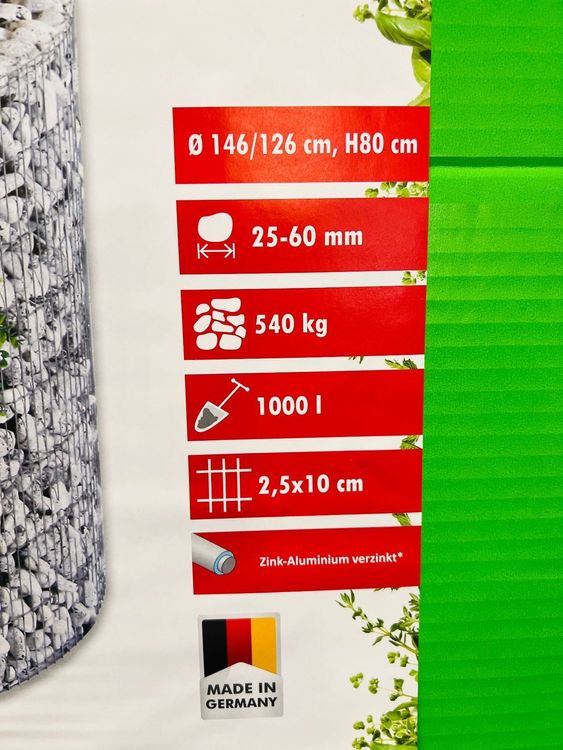 Hochbeet Gabione rund von Bellissa Kaufen auf Ricardo