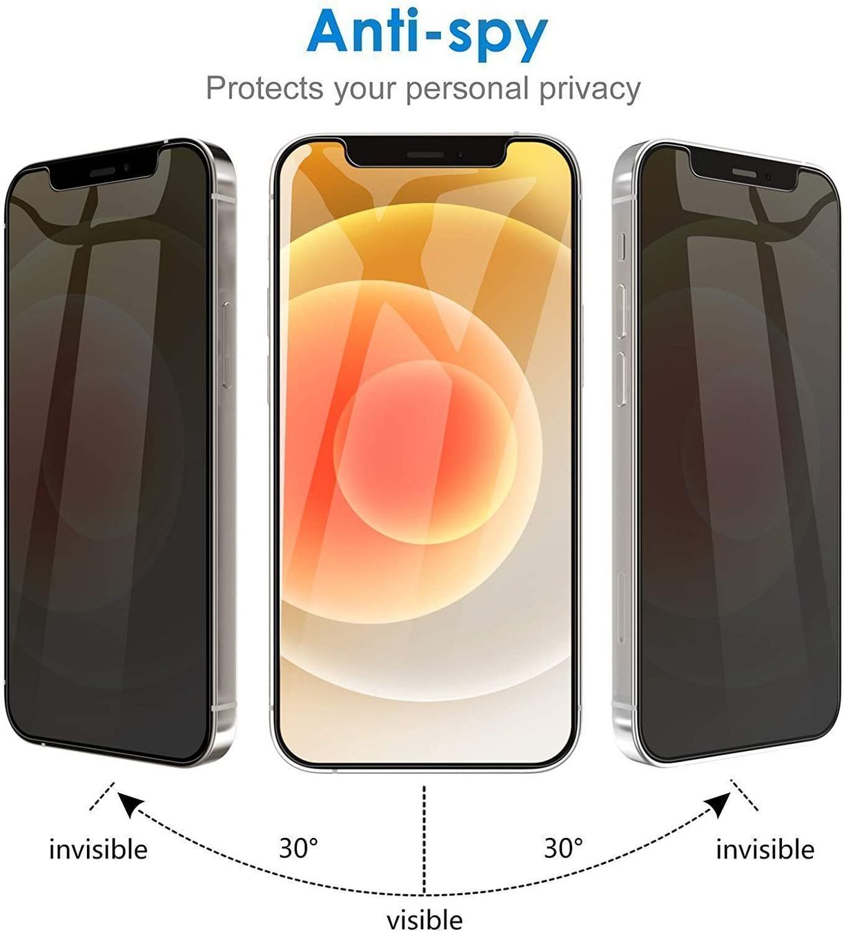 Cover & Protezioni schermo: iPhone 12/12 Pro /12 Pro Max/12 mini Panzerglas Privacy Glas – Nuovo e nell'imballaggio originale da Volketswil venduto da coverandmore 3