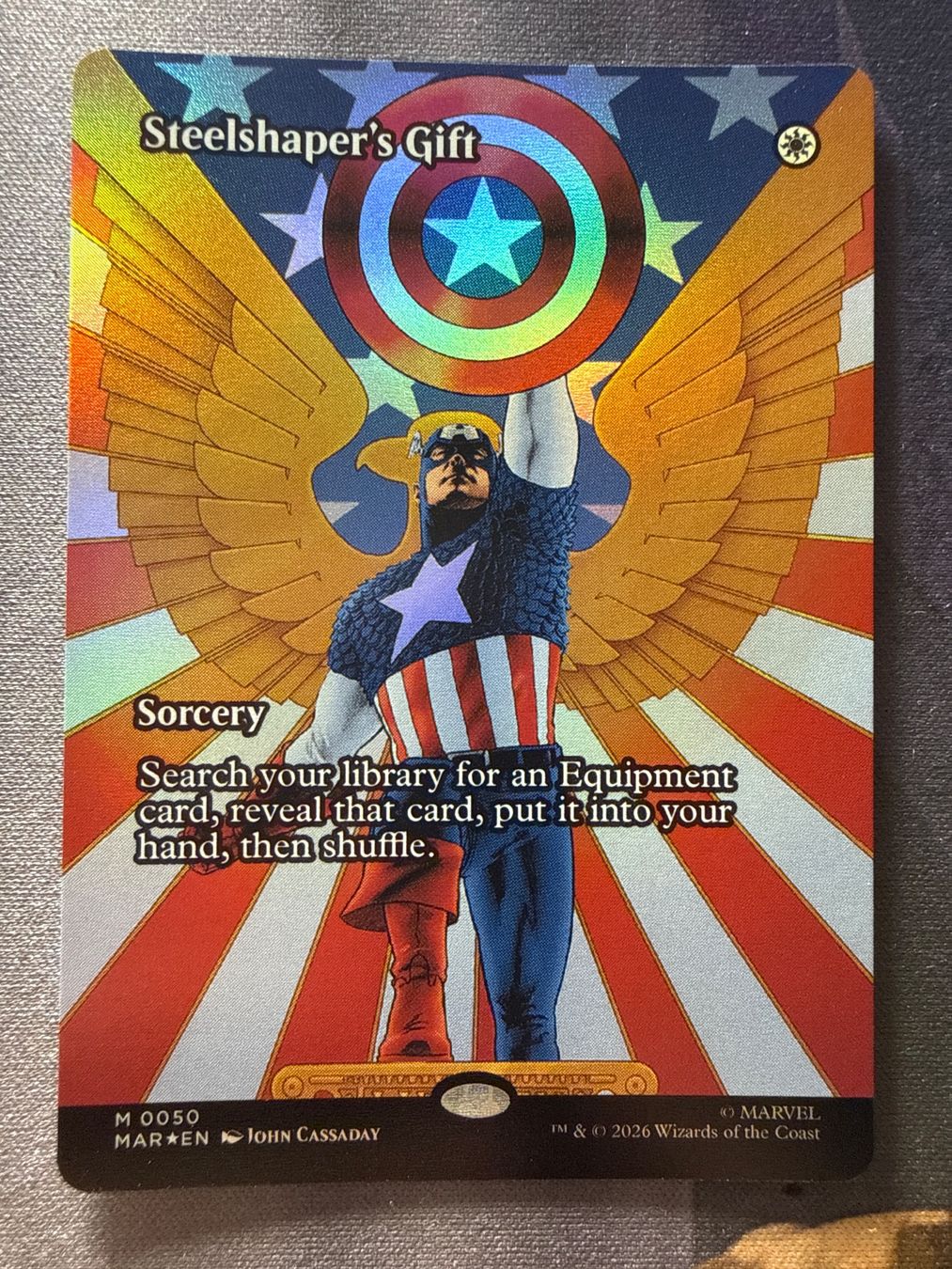 Magic The Gathering Cartes à collectionner: Steelshaper's Gift FOIL 0050 Marvel – Neuf (Voir description) à Windlach par Karterix