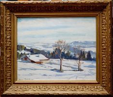 Winterliche Landschaft, Henri-Joseph Châtillon, 1921
