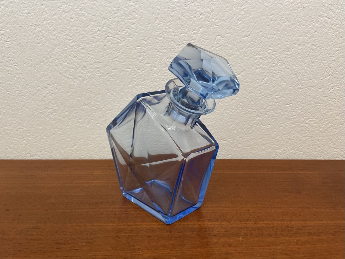 Caraffe: Vintage Glaskaraffe facettiert edle Karaffe Whiskeyflasche – Usato da Zürich venduto da Vintagewiesel 4