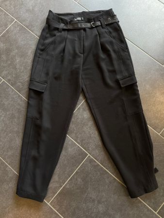 CAMBIO Schwarze Cargo Hose Damen Gr. 40
