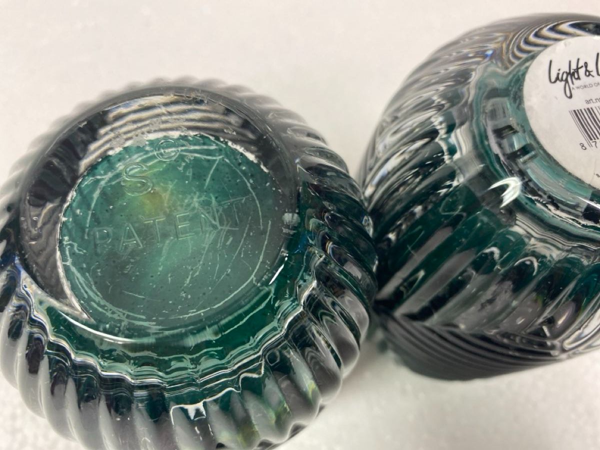 Bougeoirs: 3 Glas Windlichter Kerzenhalter Rot Grün – D'occasion à sursee par trilli-tralli 4