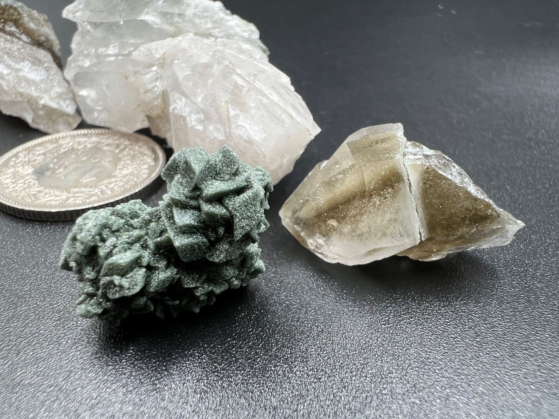 Minéraux & Lithothérapie: Lot à 5 Stk. Phantomquarz, Adular, Titanit, – Neuf (Voir description) à Holderbank SO par swiss-minerals 4