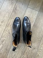 Chelsea Boots Leder schwarz Grösse 46 guter Zustand