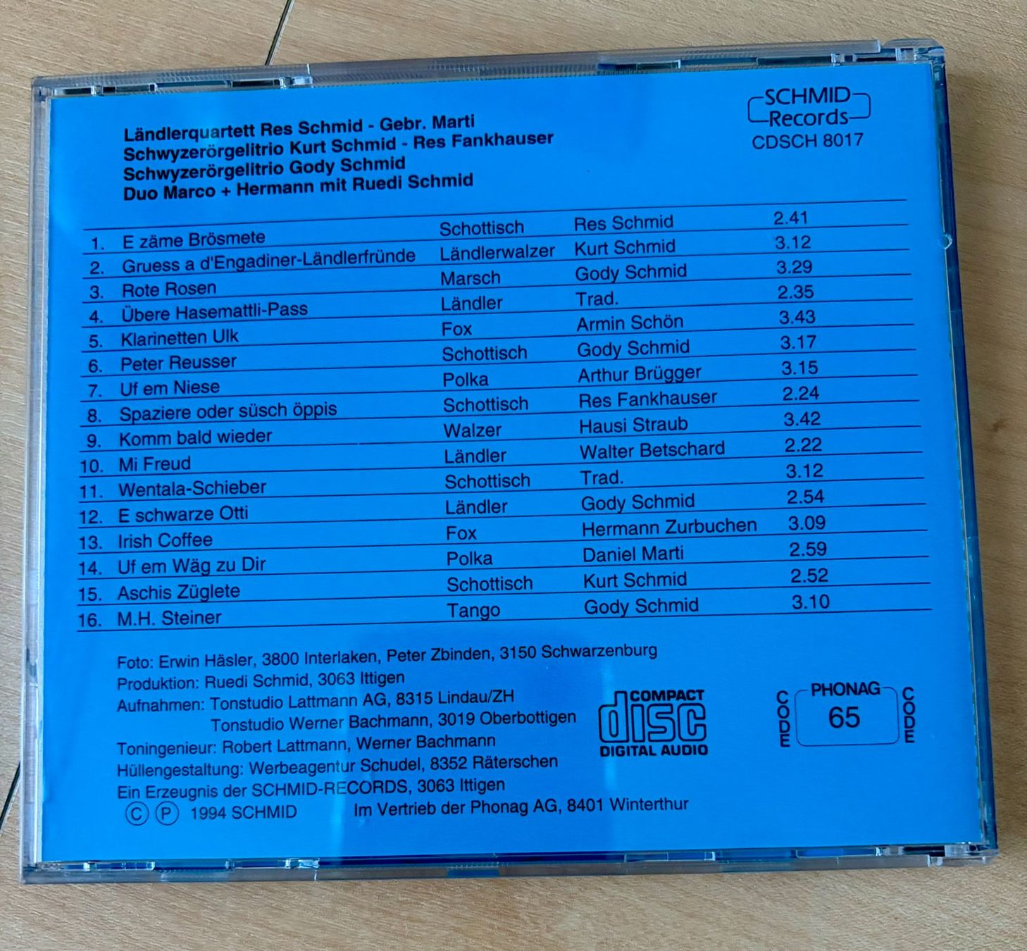 CDs: CD Schmid Buebe (vier Formationen) – Neu und originalverpackt aus Schübelbach von Sammler78 1
