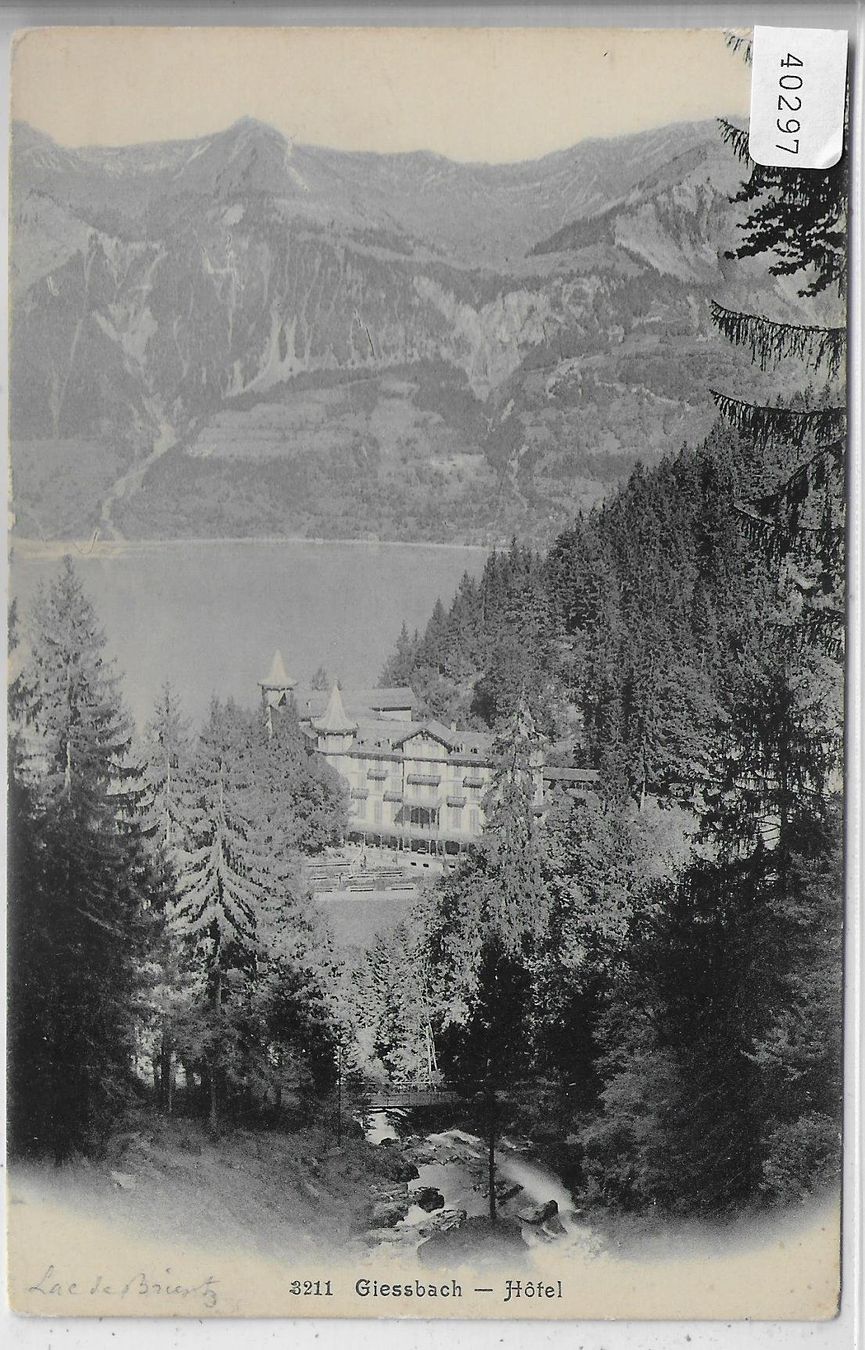 Cartoline postali: Giessbach - Hotel – Usato da Ettingen venduto da Kartenplanet