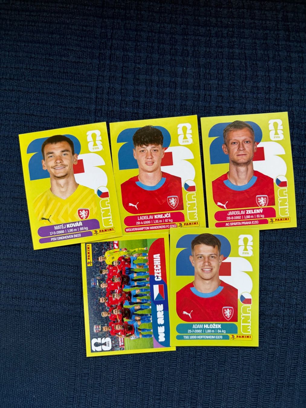 Panini Carte collezionabili: 5 Panini Sammelbilder von Tschechien – Usato da Thalwil venduto da kon_v82n