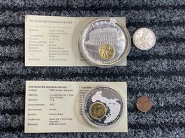 Münzen Set Kolosseum Rom & Italien 1 Cent Inlay