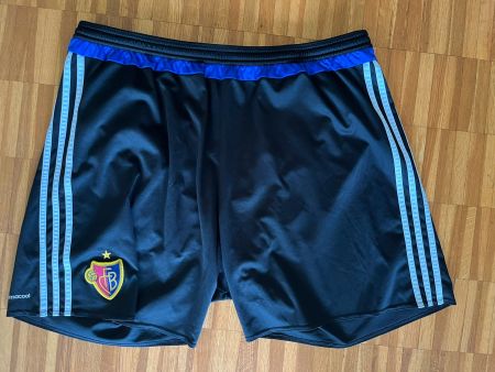 FC Basel Shorts Schwarz Blau Adidas Grösse XXL