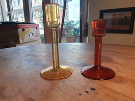 2 Stk strawberry & Applepie Kerzenständer Glas