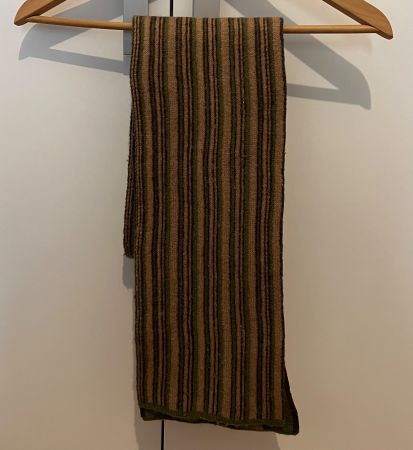 Double side Wool Scarf - Schal Foulard with British stripes