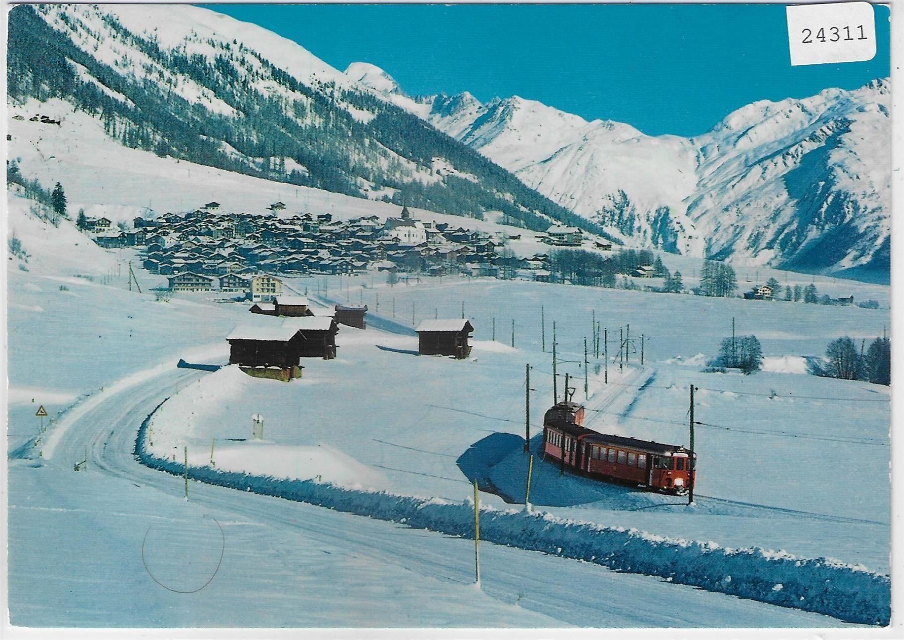Cartoline postali: Münster im Goms - Bahn – Antico da Ettingen venduto da Kartenplanet