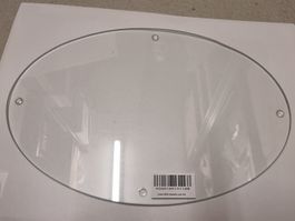 6 Stück Glasteller oval