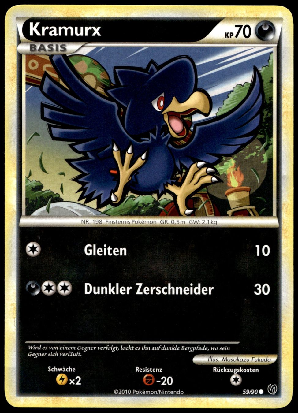 Pokémon Sammelbilder & Trading cards: Kramurx 59/90 Pokémon HGSS Undaunted – Gebraucht aus Uster von Madame_Cards