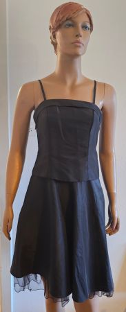 Neues elegantes, schwarzes Sommerkleid - Grösse L