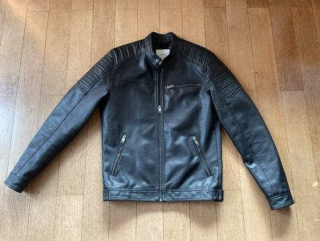Herren Lederjacke Jack & Jones Gr. S schwarz