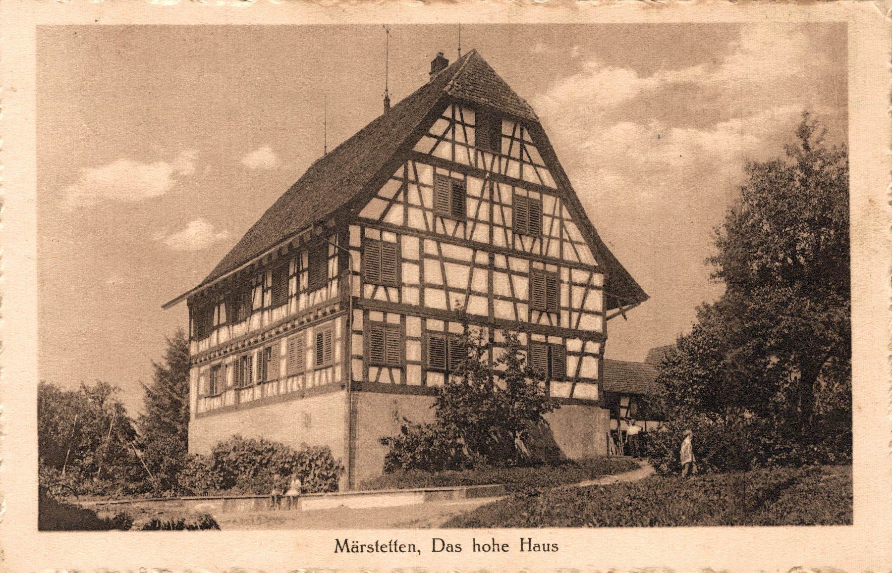 Ansichtskarten: Märstetten. Das hohe Haus – Gebraucht aus Bronschhofen von Astore