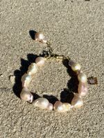Baroque Pearl Bracelet - Gold Plated Silver