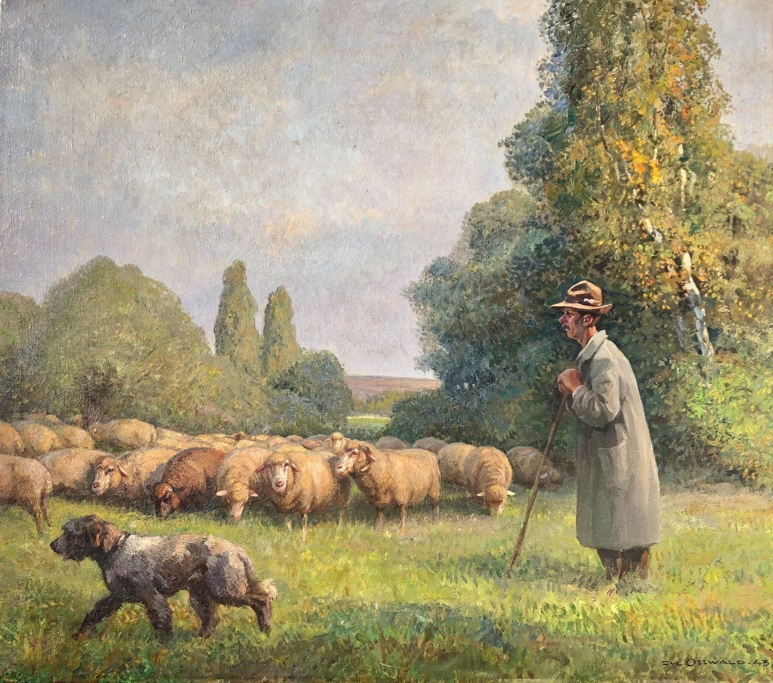Foto & Immagini: Eugen Osswald Orig. Ölbild auf Leinwand – Usato da Wetzikon ZH venduto da Nicki6