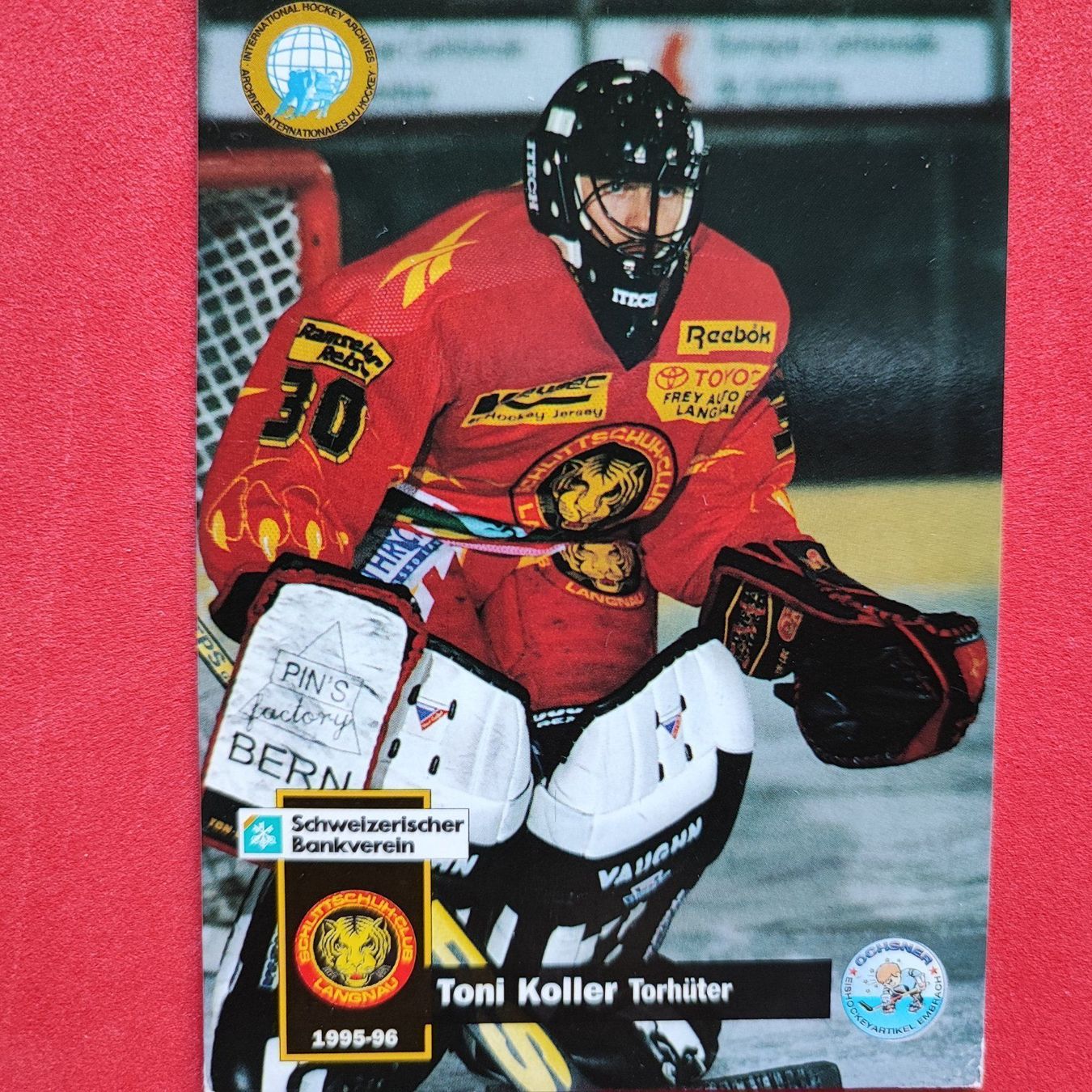 Carte collezionabili: Toni Koller - SC LANGNAU - 1995/96 – Usato da Dübendorf venduto da kb86_MOVIE