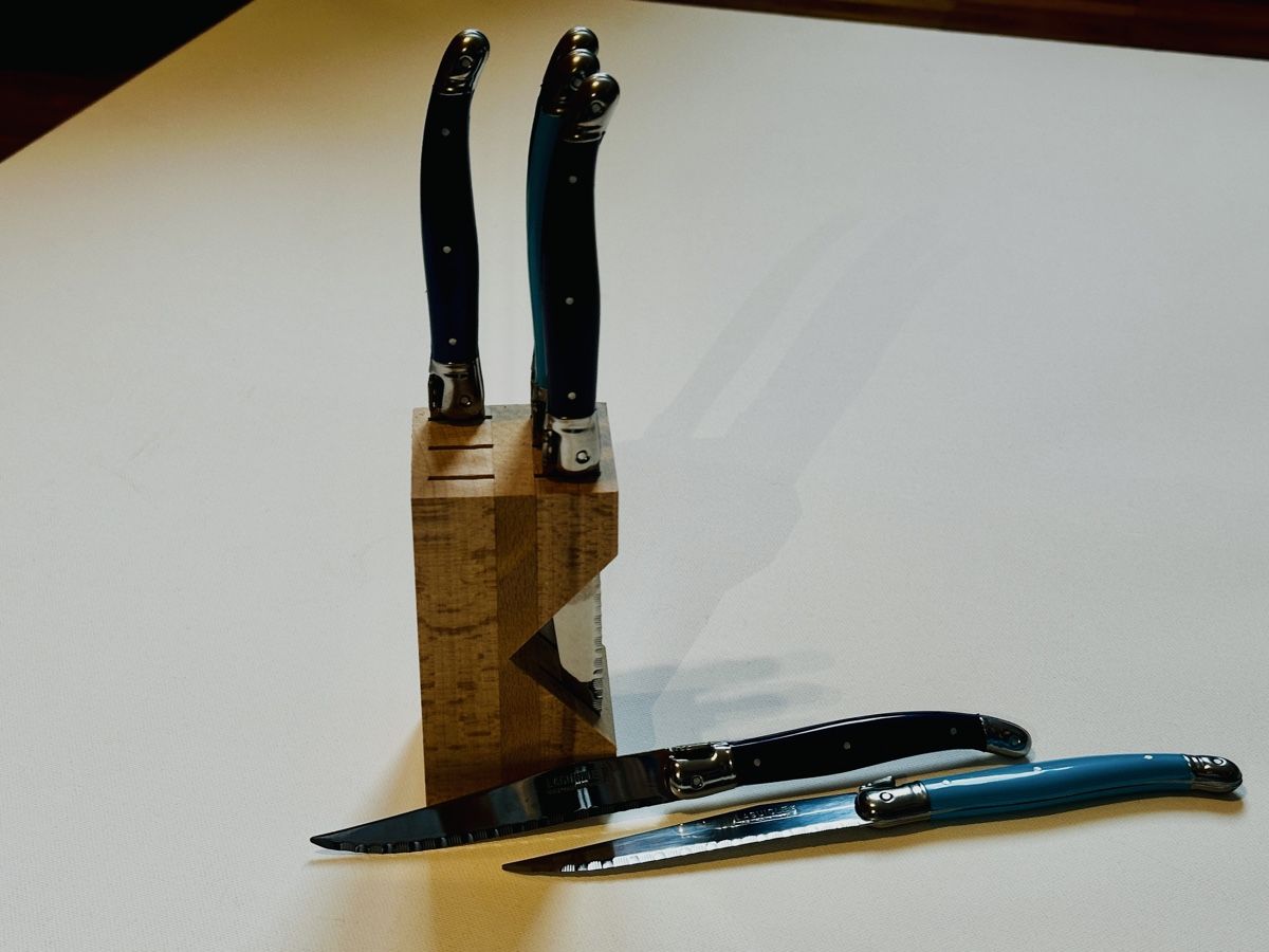 Coltelli: André Verdier Messerblock mit 6 Messern - ungebraucht – Nuovo e nell'imballaggio originale da Rorschach venduto da car_wbc5 2