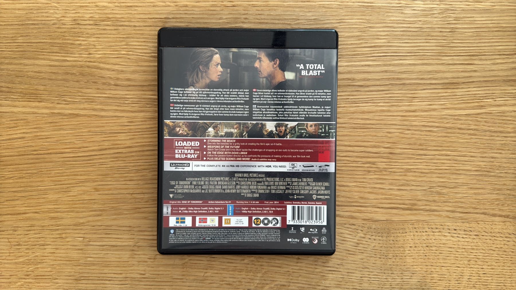 Tutti i DVDs: Edge of Tomorrow - 4K UHD Blu-Ray – Usato da Wallisellen venduto da Art_Vendorlay 1