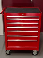 Servante à outils rouge 7 tiroirs sans clés