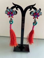 Boucles d’oreilles longues avec strass