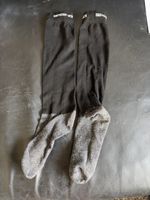 Strümpfe lang schwarz grau Grösse M 39-42