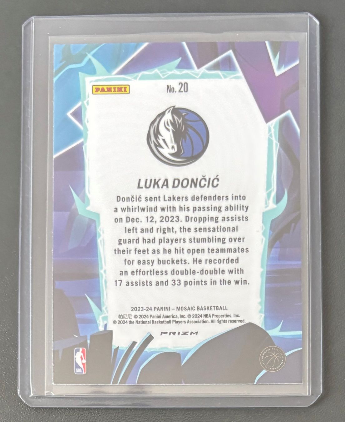 Nba Carte collezionabili: NBA Luka Doncic 2023-24 Mosaic Storm Chasers Insert Card – Nuovo (secondo la descrizione) da Muri b. Bern venduto da winningloser 1