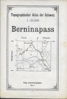 Topographischer Atlas BERNINAPASS 1918