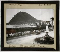 4 antike Glasdia Lugano Rapallo Bellinzona