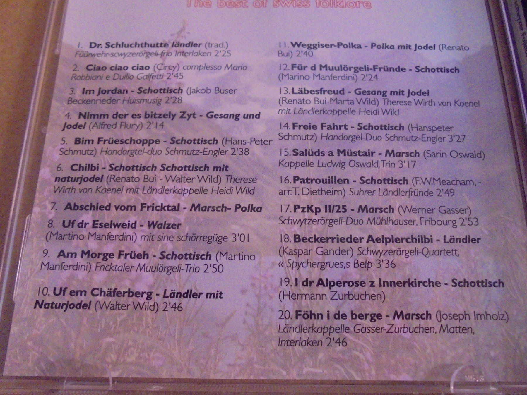 CDs: CD " Die beschti schwyzer Folklore, vol. 6 " – Gebraucht aus Crissier von Promopost 3