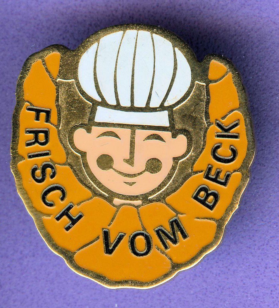 Placchette & Badge: FRISCH VOM BECK – Usato da Winterthur venduto da Sammleroase